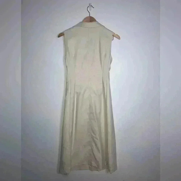 Club Monaco Half Belted Dress Robe Cream - Picture 7 of 15